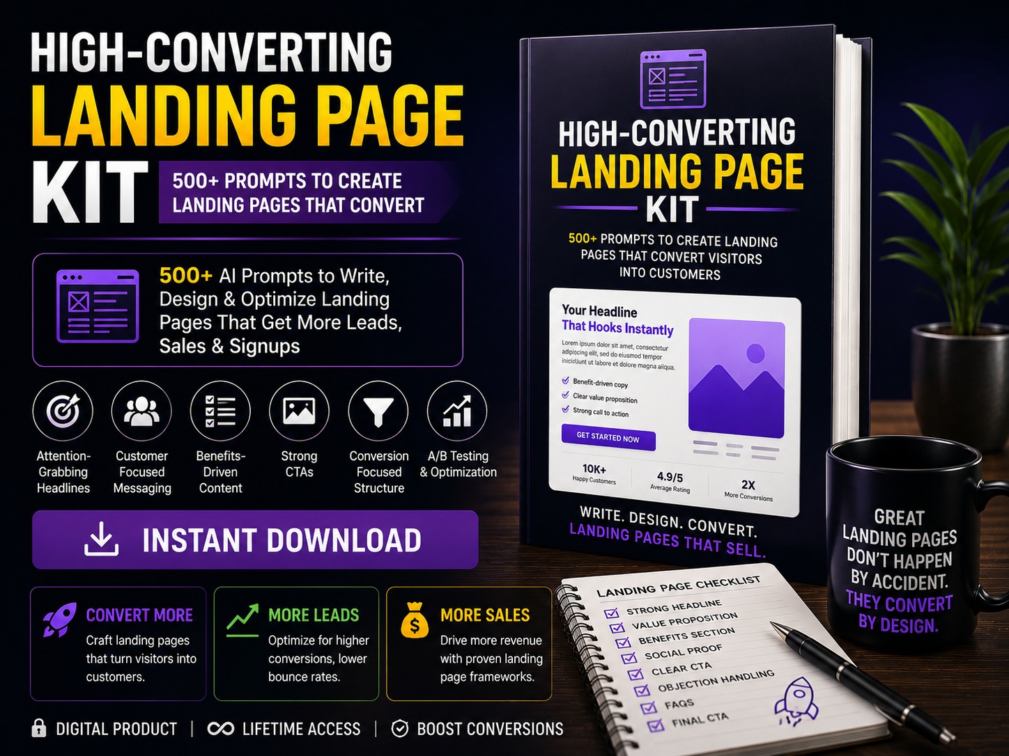 High-Converting Landing Page Kit