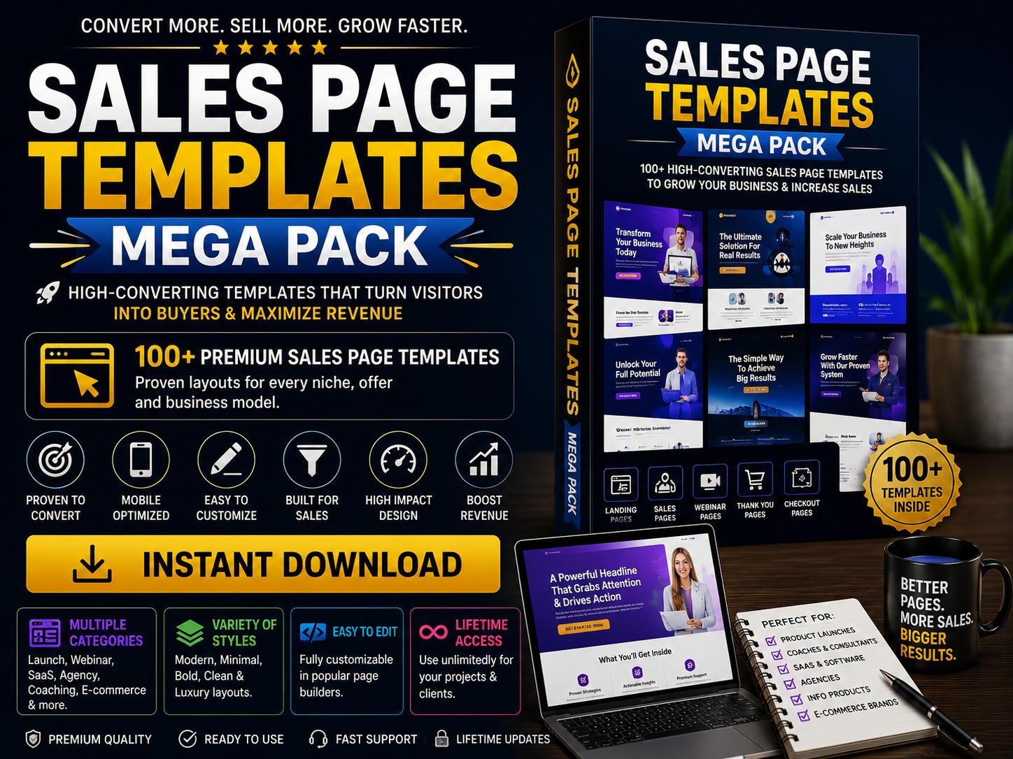 Sales Page Templates Mega Pack