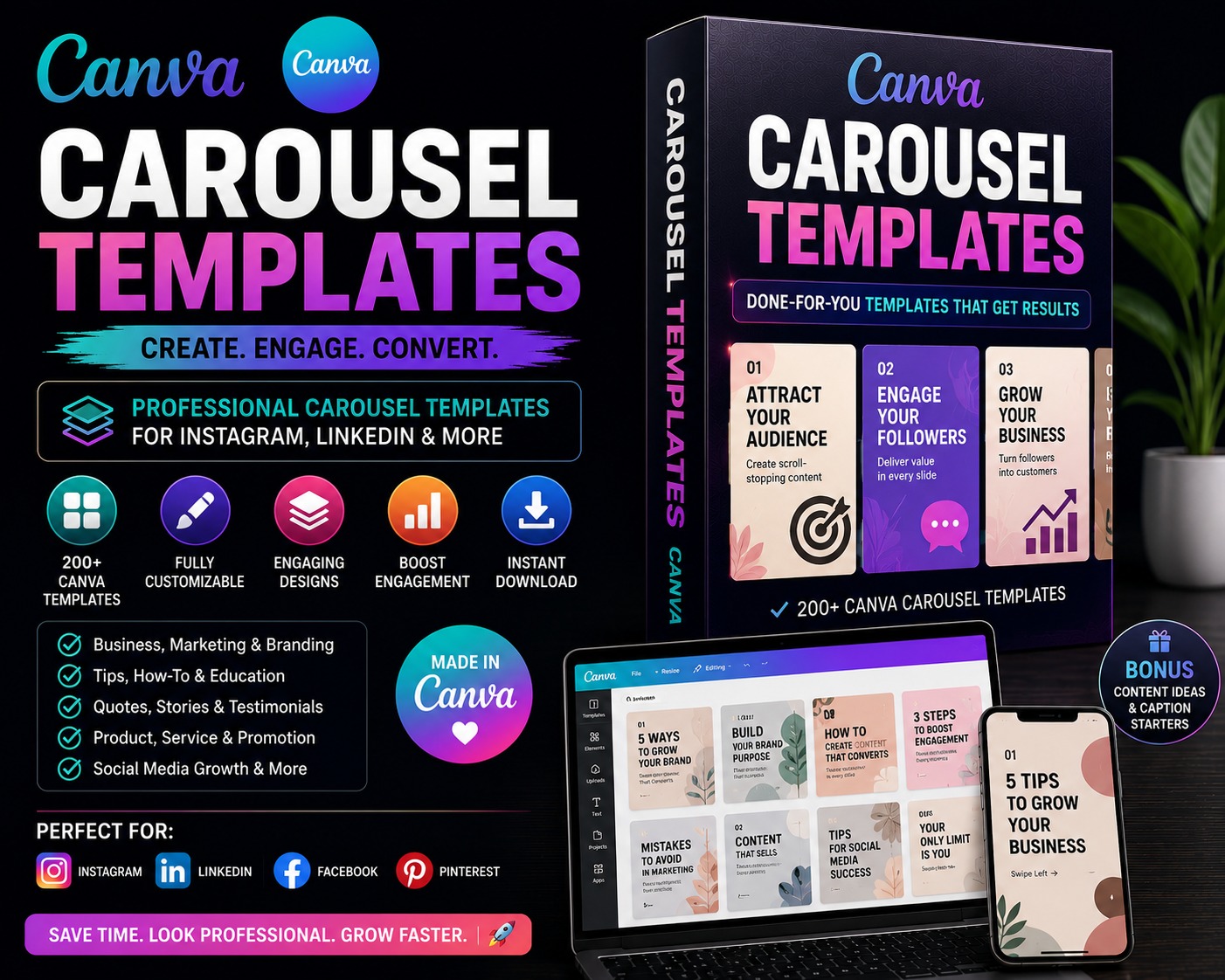 Carousel Templates (Canva)