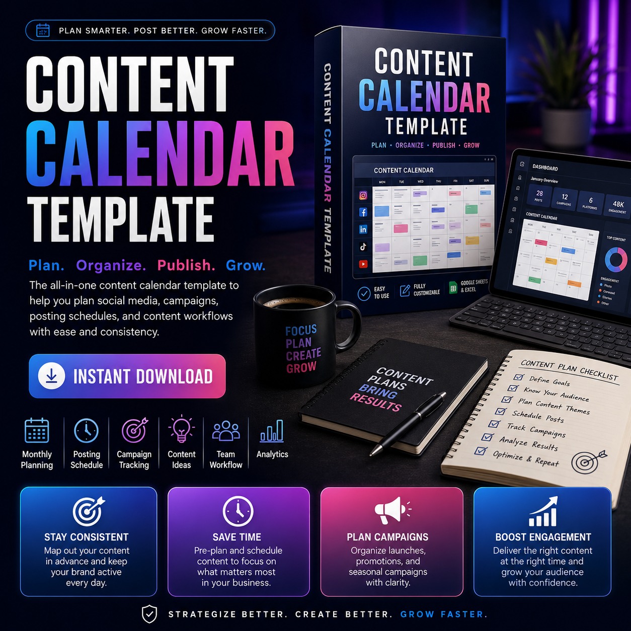 Content Calendar Template