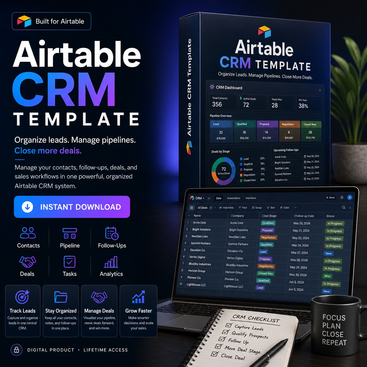 Airtable CRM Template