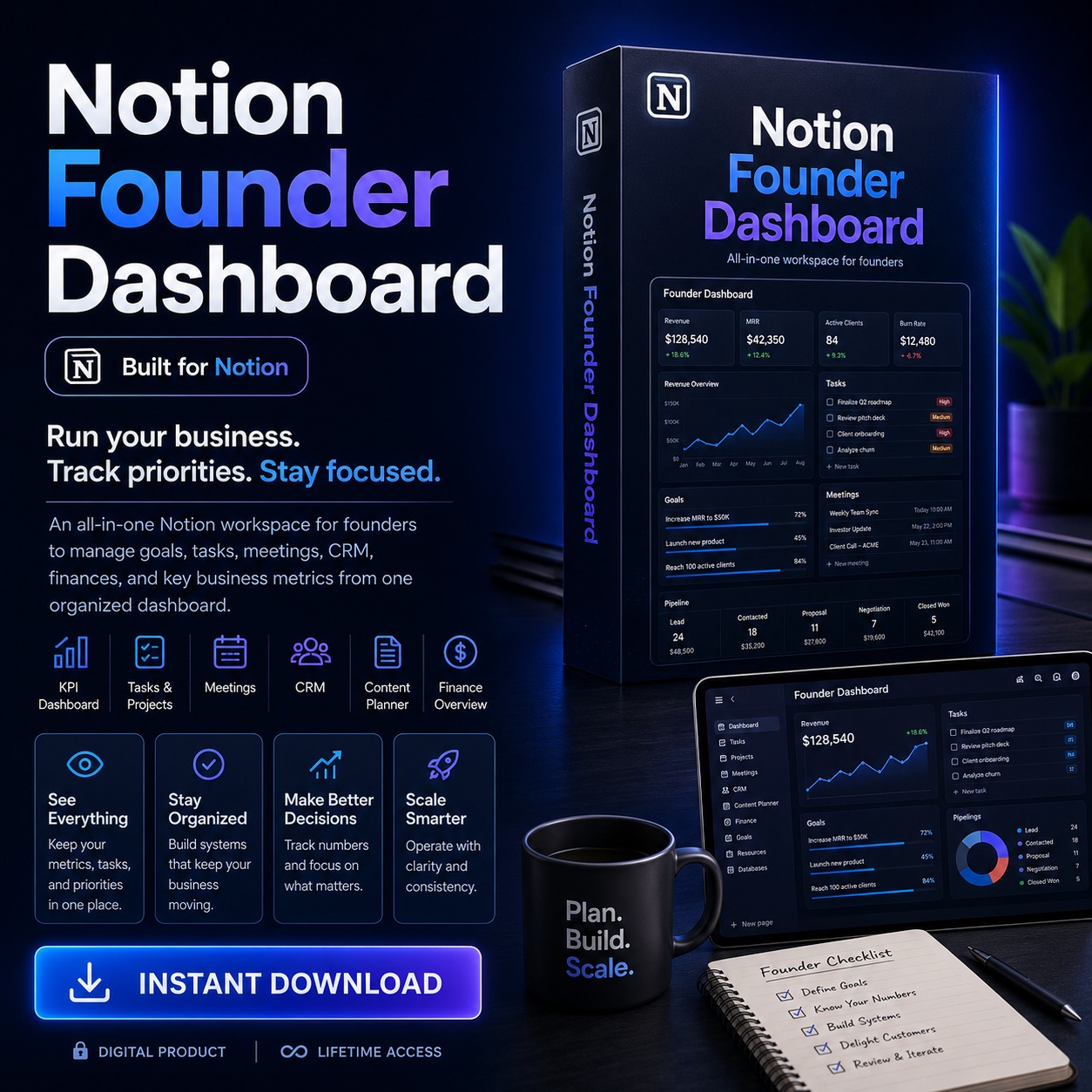 Notion Founder Dashboard