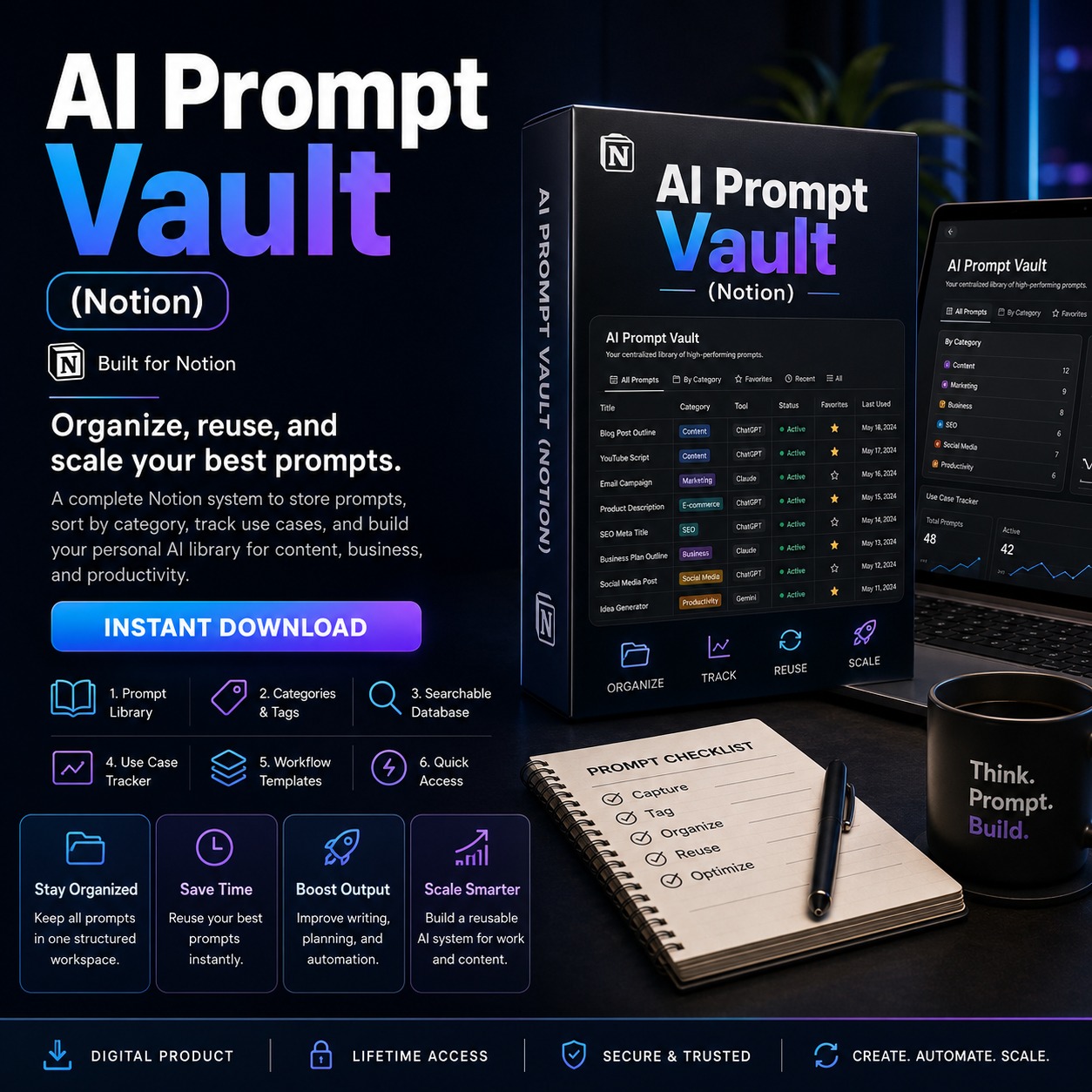 AI Prompt Vault (Notion)